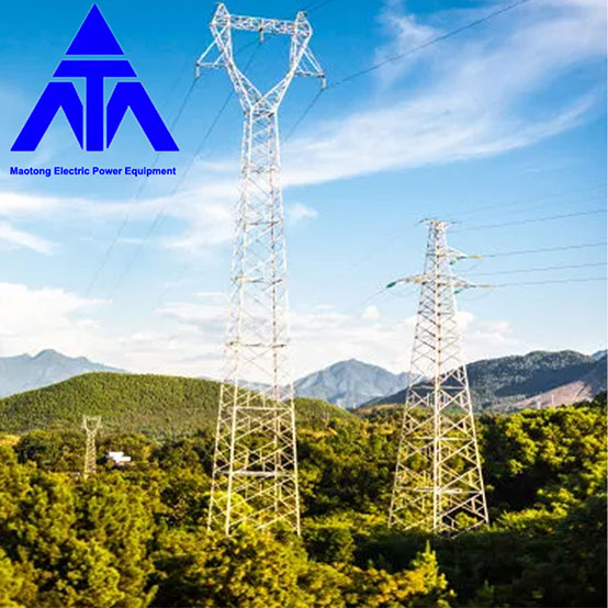 कोण स्टील पाइप टॉवर 330KV हॉट डिप जस्ती स्टील टॉवर